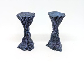 Kaya sütunu gloomhaven oyuncak & oyun aksesuarları mağara sütun dnd zindan arazi frostgrave pillar dağılım warhammer quest 3d print model - Mito3D