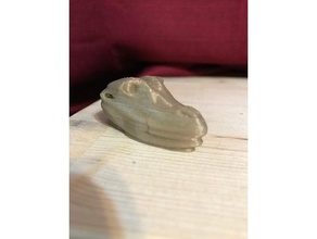 la cabeza del dragón llaveros 3d print model - Mito3D