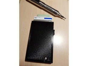slim-Ejektor-Karte Brieftasche - Zubehör 3d-gedruckten card-Inhaber minimalistische slim wallet case 3d print model - Mito3D
