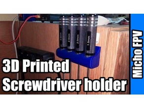 screwdriver holder tool holders & boxes 3d print model - Mito3D