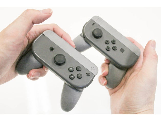 nintendo switch single joy-con grip + - video games joycon joystick 3D print model - Mito3D