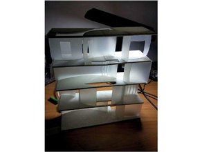 jun sato estrutura de aço nyh casa yokomizo arquitetos edifícios e estruturas arquitetura curva a japão modelo em escala 3d print model - Mito3D