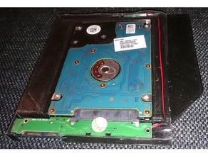hdd caddy slim cd dvd bay computer drive adapter enclosure 3d print model - Mito3D