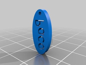 llavero paco keychains 3d print model - Mito3D
