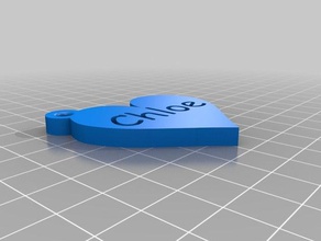 llavero chloe Anahtarlık 3d print model - Mito3D