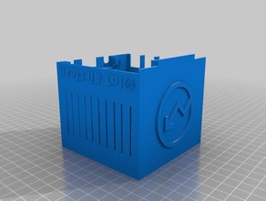 iot airclean cube case server + sensor computer box dht22 mea services mh-z16 netidee 3d print model - Mito3D
