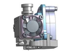 e3d v6 mejora de la fan adaptador modded prusa mk3 capa refrigeración Impresora 3d accesorios 5015 soplador conducto del ventilador 3d print model - Mito3D