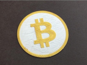 bitcoin coins & badges blank coin crypto cryptocurrency customizable model qrcode step stl 3d print model - Mito3D