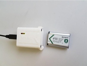 sony np-bx1 batería cargador de la cámara el litio usb 3d print model - Mito3D