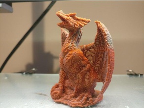dragón voxel las esculturas 3d print model - Mito3D