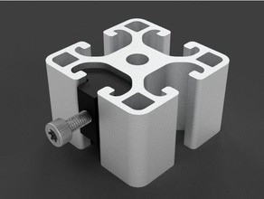 item light t-nut m4 parts aluminium profile fusion 360 groove 8 nut 3d print model - Mito3D