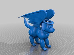 cash-Engel beagle 3d-drucken angel Hund 3d print model - Mito3D
