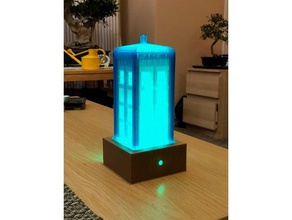 tardis lâmpada decoração dr 3d print model - Mito3D