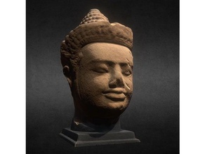 İlahiyat kafa baphuon, angkor thom tarama ve kopyaları 3d baskı 3 Boyutlu Tarama Asya Budizm büstü Kamboçya kültürel miras baş meditasyon mitoloji din heykel taş yoga 3d print model - Mito3D