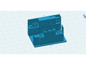 28mm Kaffee-bar Gebäude & Strukturen 28 Kaffee der Miniatur modern shadowr tabeltop tabletop-gaming 3d print model - Mito3D