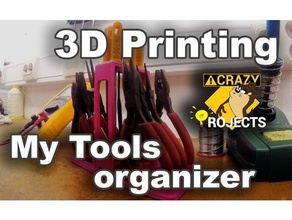 my tool organizer holders & boxes 3d printer designs models systems crazy taz projects diy garage organization migbot prusa i3 rapid prototyping reprap simplify simplify3d solidworks 2016 tutorial toolstorage types printers printing 3d print model - Mito3D