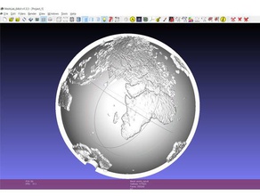 sferica lithophane sculture mondo paralume 3d print model - Mito3D
