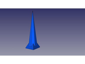 aguja octogonal de 3x3 juguetes construcción exin castillos 3d print model - Mito3D