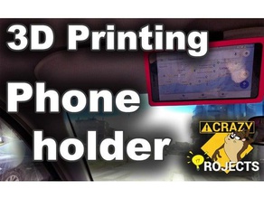 3d printing - best phone holder mobile print models printer systems cell cases cellphones crazy taz projetcs cura elephone migbot accessories car stand prusa i3 rapid prototyping reprap smartphone solidworks 2016 3d print model - Mito3D