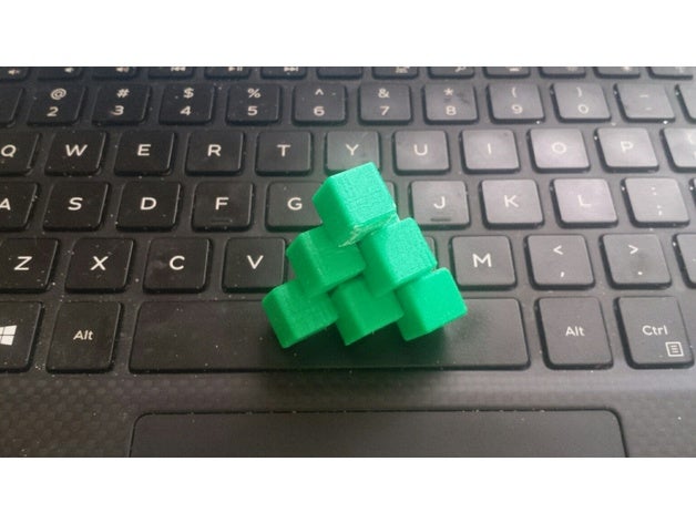 tre pezzi ad incastro tetraedro puzzle stewart bara i il blocco blocchi a di tetraedrica 3D print model - Mito3D