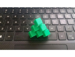 tre pezzi ad incastro tetraedro puzzle stewart bara i il blocco blocchi a di tetraedrica 3d print model - Mito3D