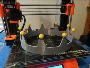 wearable royal crown costume fashion jewelry king medieval prusa i3 mk2 queen 3d print model - Mito3D