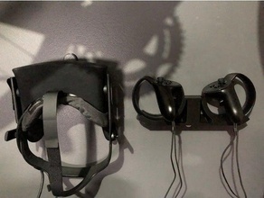 oculus touch-controller-Befehl-Streifen der Wand montieren computer 3m Befehl strips rift berühren die Wandmontage 3d print model - Mito3D