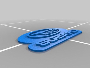 subaru logo 3d baskı 3d print model - Mito3D