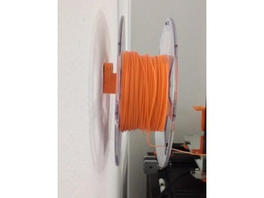 duvara monte filament makara tutucu 3d yazıcı aksesuarları filaman biriktirme 3d print model - Mito3D