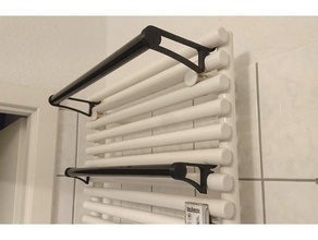 radiator towel holder bathroom household towlholder 3d print model - Mito3D