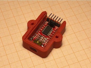 housing ftdi usb - serial adapter electronics ft232rl case 3d print model - Mito3D