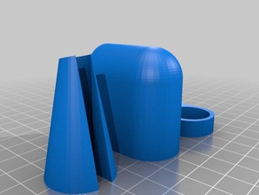 squid pole antenna adapter -v1 3d printing 3d print model - Mito3D