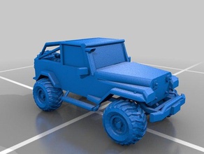 jeep wrangler personalizado vehículos el 3d print model - Mito3D