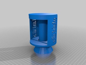 curvo lithophane stand da luz de cap eletrônica 3d print model - Mito3D