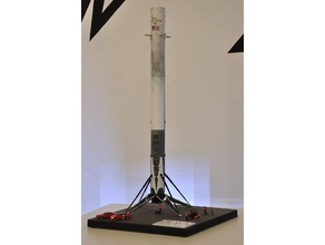 spacex falcon 9 first landed orbital booster 1 87 scale h0 vehicles modellbau model railroad trains rocket space 3d print model - Mito3D