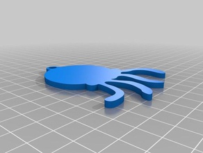 jelly fish keychain keychains 3d print model - Mito3D