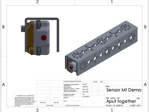 ftc sensor mount modern robotics touch sturdy first 2018 tetrix 3d print model - Mito3D