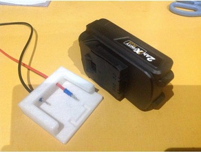 aldi xfinity ryobi sudáfrica conector de la batería partes 3d print model - Mito3D