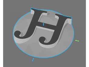 jhj logo distintivo accessori 3d print model - Mito3D