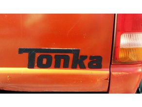tonka-Abzeichen automotive 3d print model - Mito3D