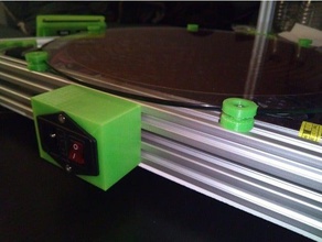 prise d'alimentation de cas - delta xxl kossel édition L'imprimante 3d pièces D'ici à 2020 3d print model - Mito3D