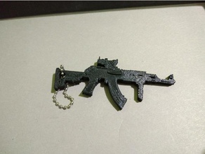 ak74 custom keychain accessories airsoft gun kalashnikov 3d print model - Mito3D