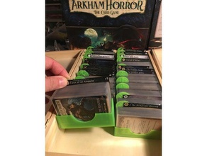 arkham horror - card game holders sleeved games ahtcg boardgame box holder deck 3d print model - Mito3D