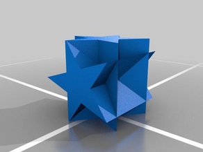 star cube Kunst 3d print model - Mito3D