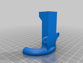 atualização fã de calhas semicirculares hipercubo evolução A impressão 3d duto do ventilador hevo evo 3d print model - Mito3D
