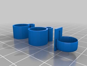 cable managment anycubic i3 mega Stampante 3d parti kossel cavo titolare 3d print model - Mito3D