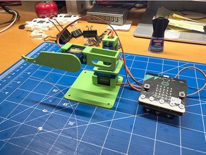 robotarm po' la robotica codifica micro bit robot 3d print model - Mito3D