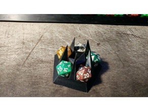 d20 holder dice magic gathering 3d print model - Mito3D
