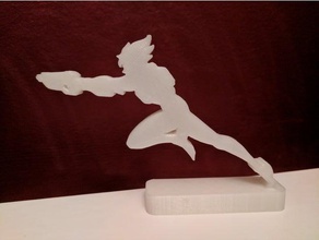 overwatch league tracer logo stand video games 3d esports 3d print model - Mito3D