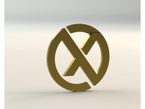 xchangercoin concepto monedas & insignias Logo en 3d 3d print model - Mito3D